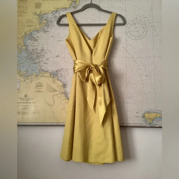 JCREW Canary Yellow A-Line Dress - Picture 13 of 16